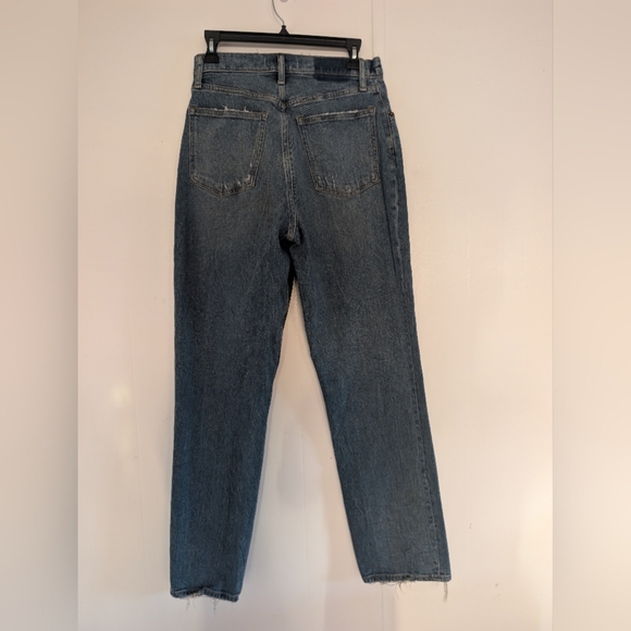 Abercrombie & Fitch Straight Leg Blue Jeans curve Ultra High Rise - Picture 2 of 9